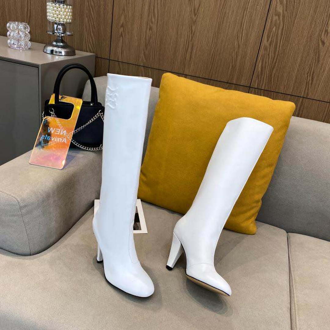 Fendi Women Shoes Cut Multicolor leather high-heeled boots 192497