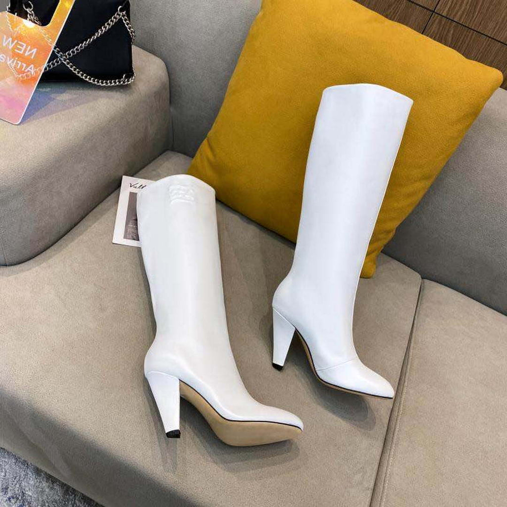 Fendi Women Shoes Cut Multicolor leather high-heeled boots 192497