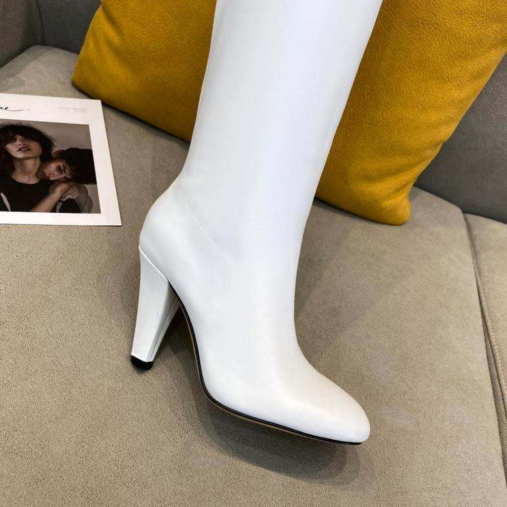 Fendi Women Shoes Cut Multicolor leather high-heeled boots 192497