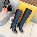 Fendi Women Shoes Cut Multicolor leather high-heeled boots 192498 - 35 - View 1