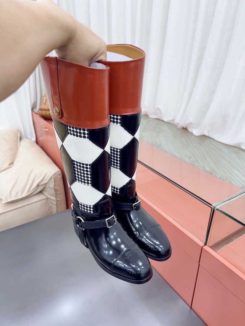 Gucci Women Shoes Style ?674670 DS8J0 1079 Knee-high boot with harness 192112