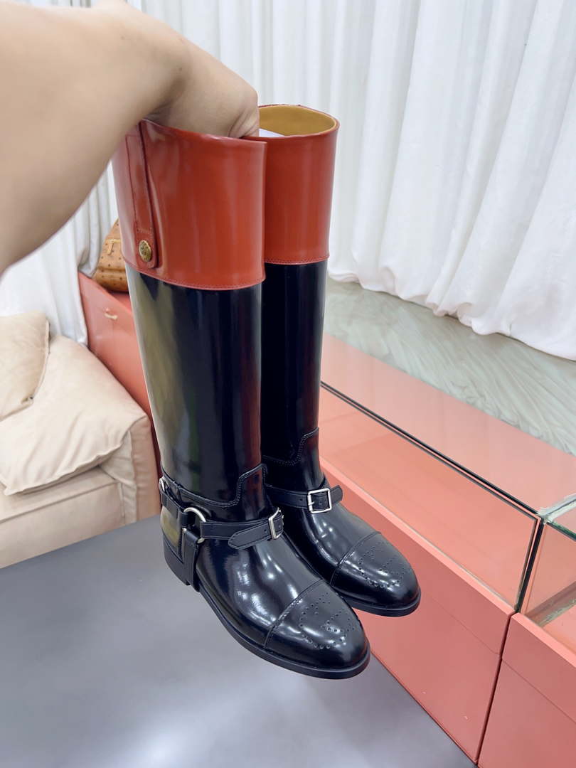 Gucci Women Shoes Style ?674670 DS8J0 1079 Knee-high boot with harness 192113