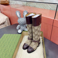 Gucci Women Shoes Style ?674670 DS8J0 1079 Knee-high boot with harness 192114 - 35 - View 1