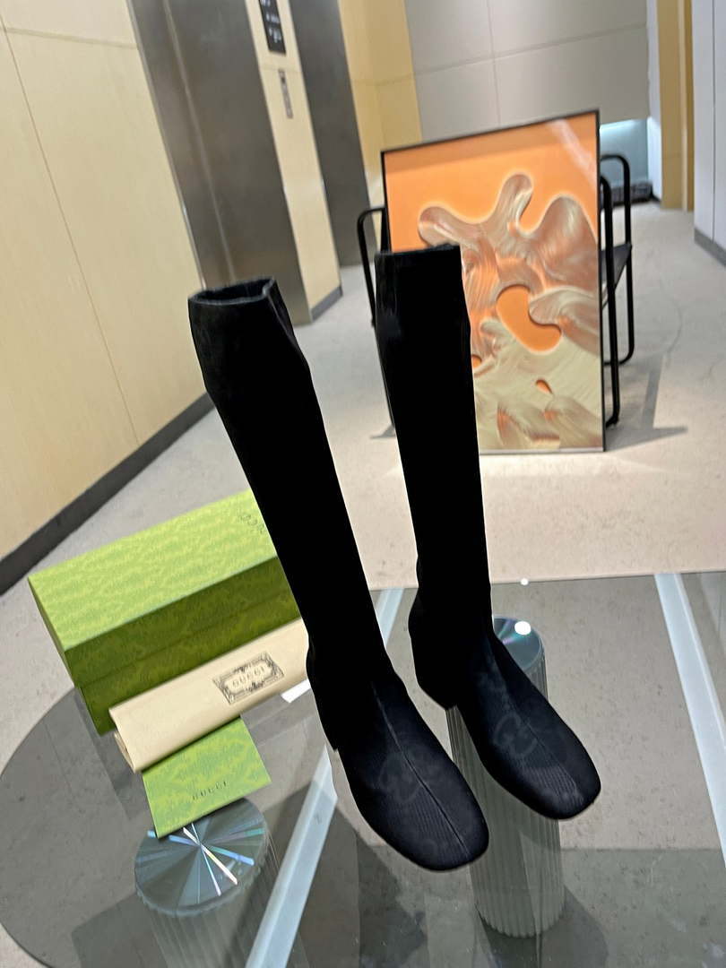 Gucci Women Shoes Style ?678278 HVKL0 9786 Knee-high boot with harness 191533