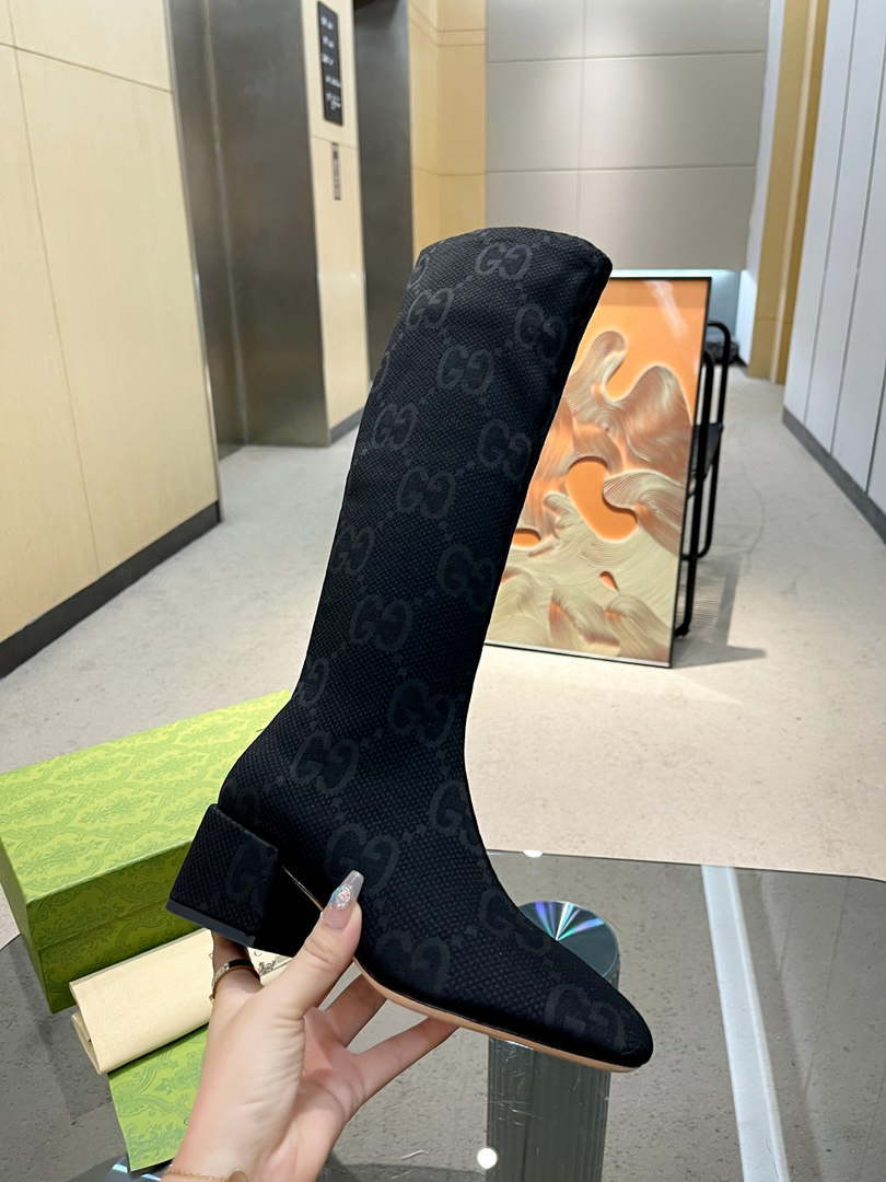 Gucci Women Shoes Style ?678278 HVKL0 9786 Knee-high boot with harness 191533