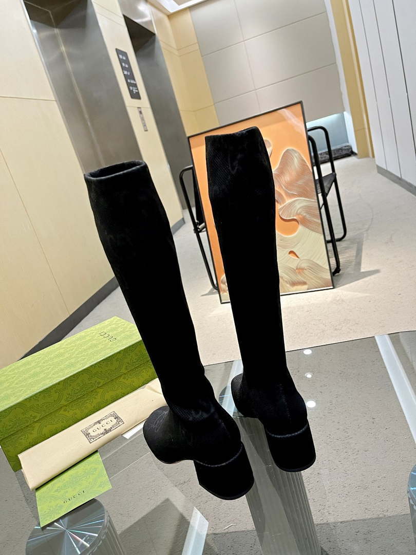 Gucci Women Shoes Style ?678278 HVKL0 9786 Knee-high boot with harness 191533