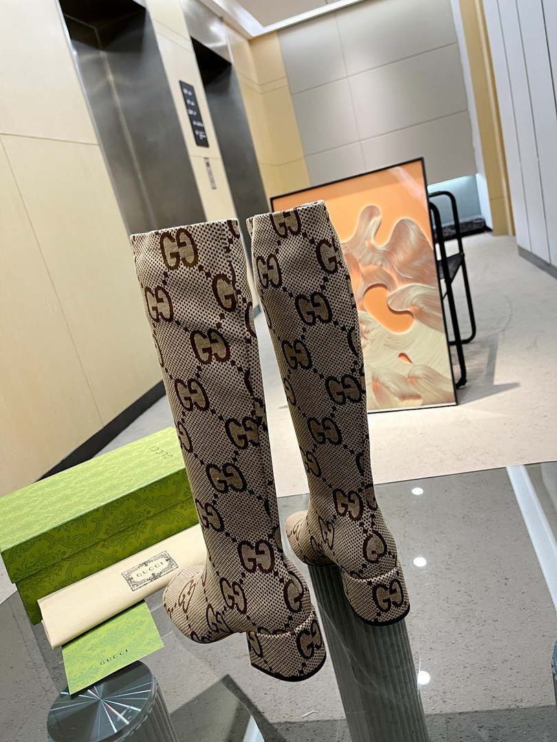Gucci Women Shoes Style ?678278 HVKL0 9786 Knee-high boot with harness 191534