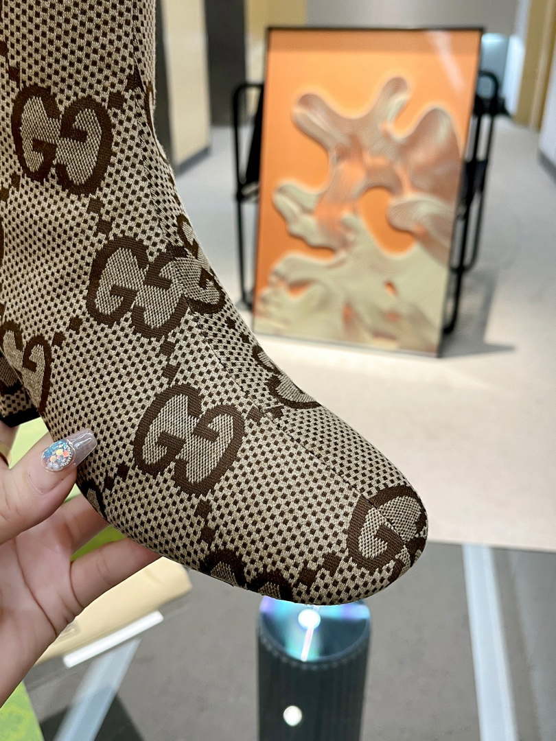 Gucci Women Shoes Style ?678278 HVKL0 9786 Knee-high boot with harness 191534