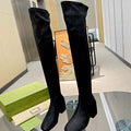 Gucci Women Shoes Style ?678278 HVKL0 9786 Knee-high boot with harness 191535 - 35 - View 1