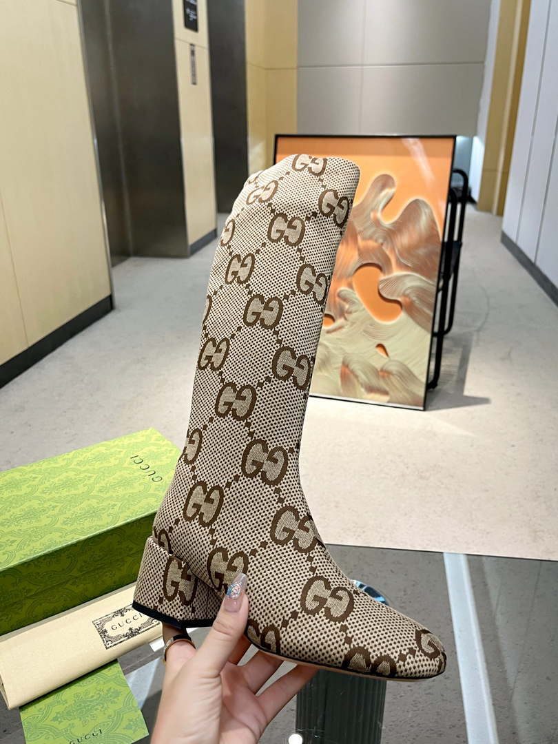 Gucci Women Shoes Style ?678278 HVKL0 9786 Knee-high boot with harness 191536