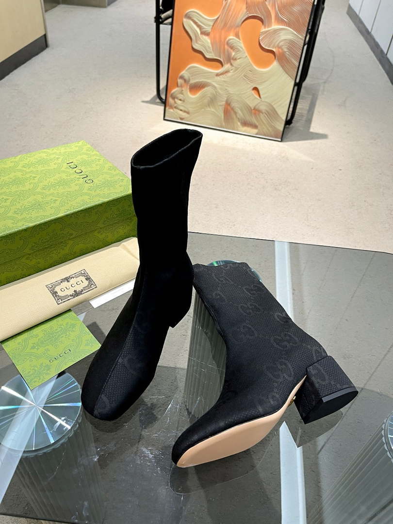 Gucci Women Shoes Style ?715584 AFE70 2341 Women's GG canvas ankle boot 191532