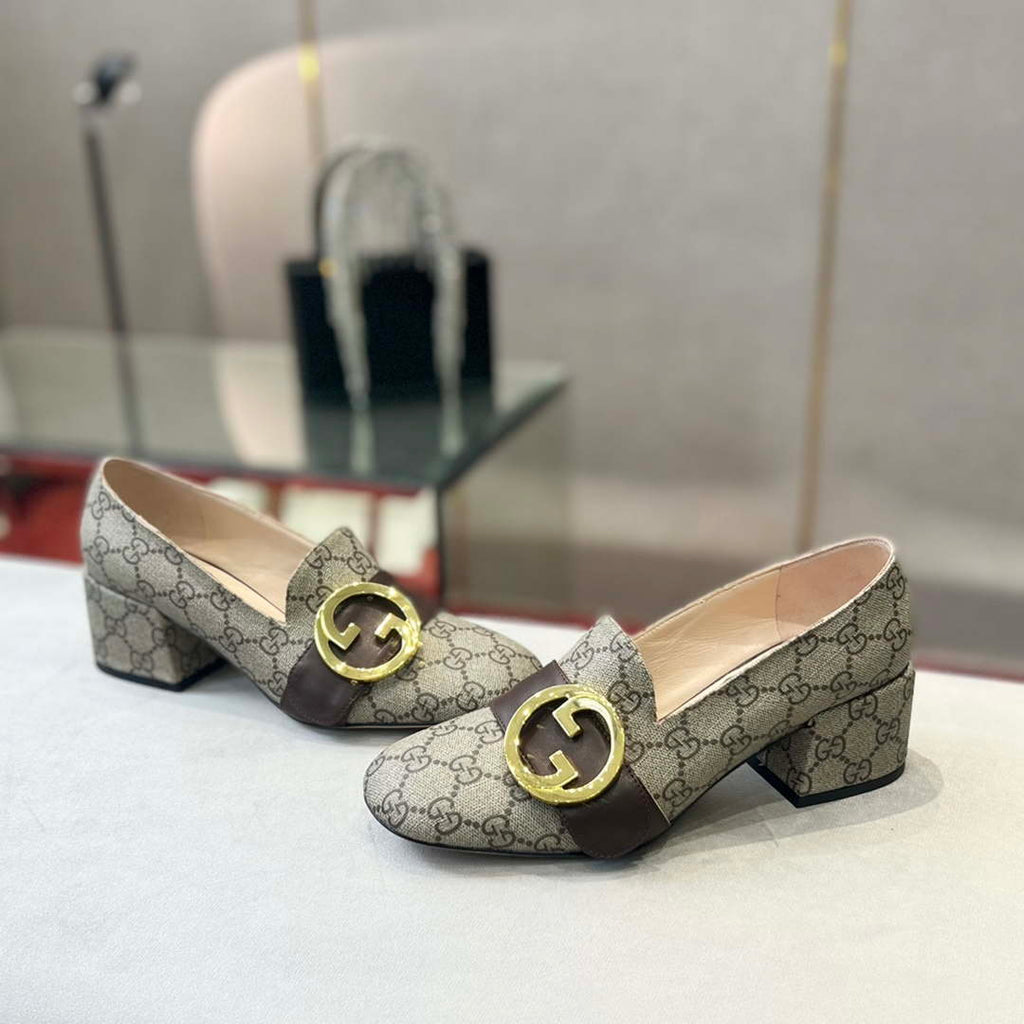 Gucci Women Shoes Style ?700271 DKSD0 1000 Women's lug sole Interlocking G loafer 191396