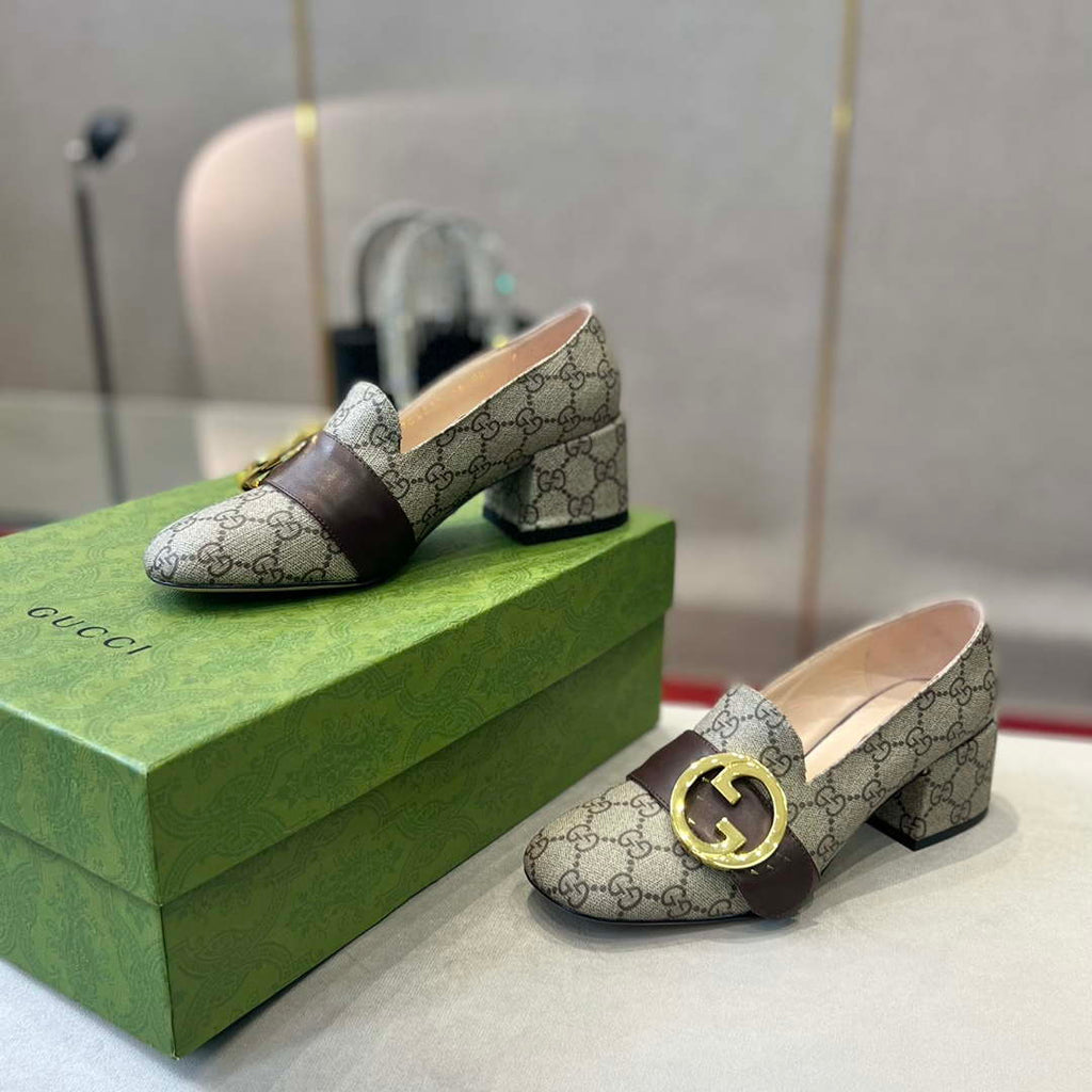 Gucci Women Shoes Style ?700271 DKSD0 1000 Women's lug sole Interlocking G loafer 191396