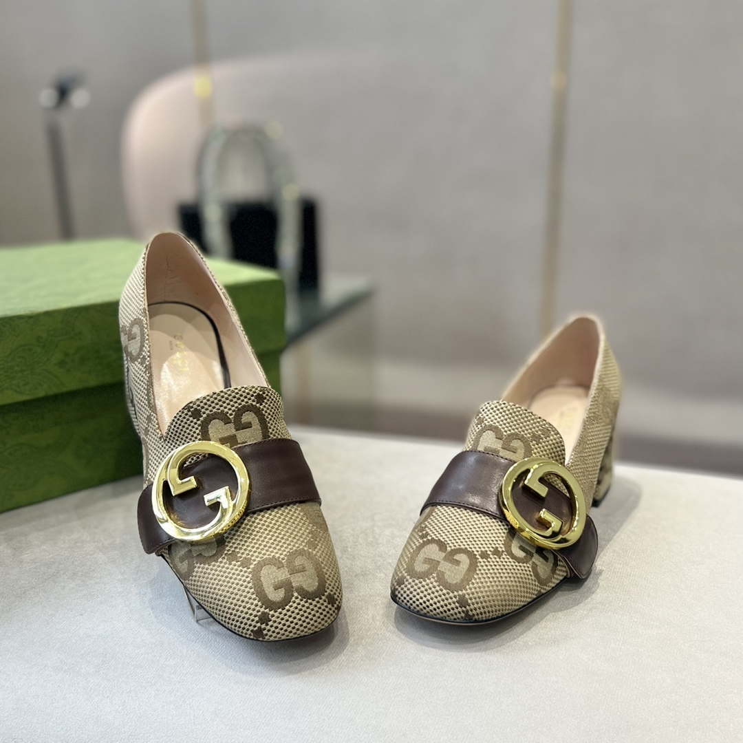 Gucci Women Shoes Style ?700271 DKSD0 1000 Women's lug sole Interlocking G loafer 191398
