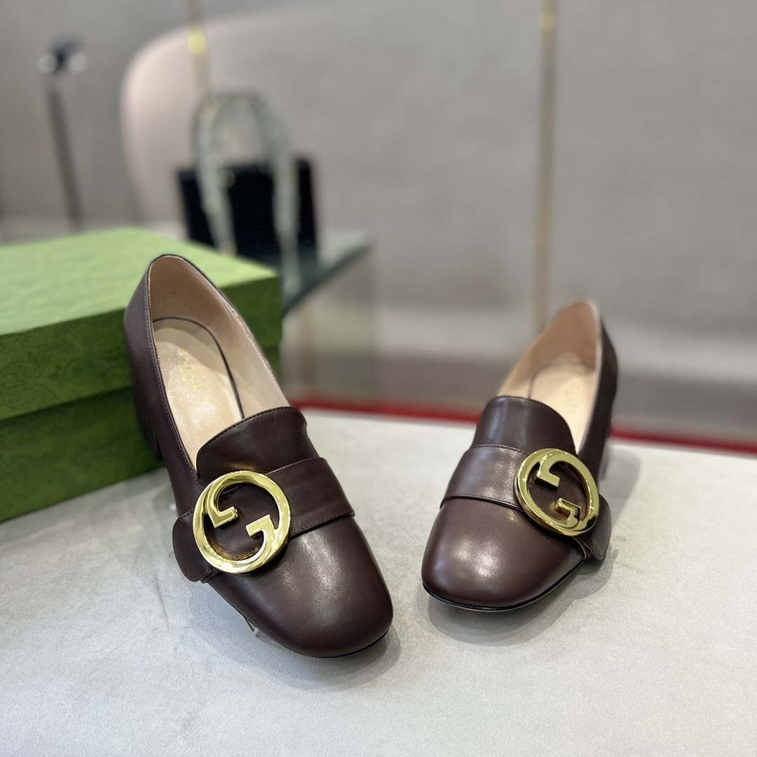 Gucci Women Shoes Style ?700271 DKSD0 1000 Women's lug sole Interlocking G loafer 191399