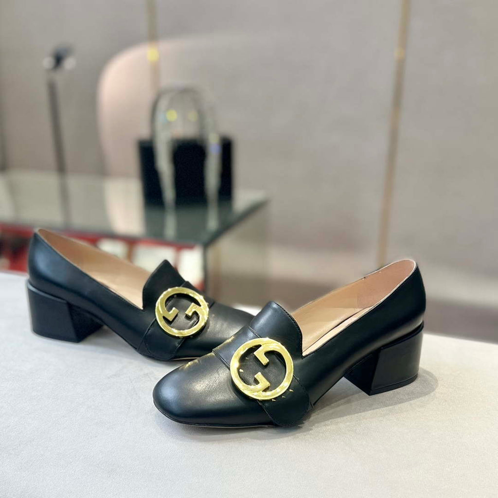 Gucci Women Shoes Style ?700271 DKSD0 1000 Women's lug sole Interlocking G loafer 191400