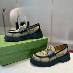 Gucci Women Shoes Style ?700271 DKSD0 1000 Women's lug sole Interlocking G loafer 191409 - 35 - View 5