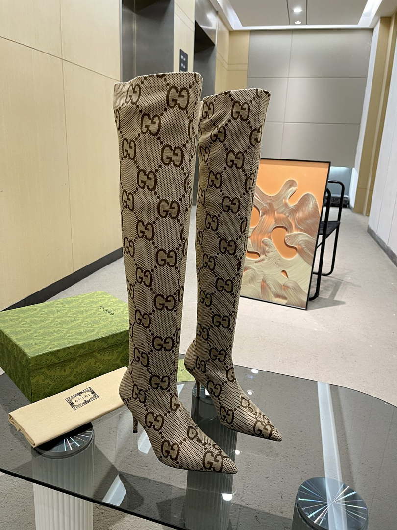 Gucci Women Shoes Style ?715584 AFE70 2341 Gucci women's knee-high boot 191528