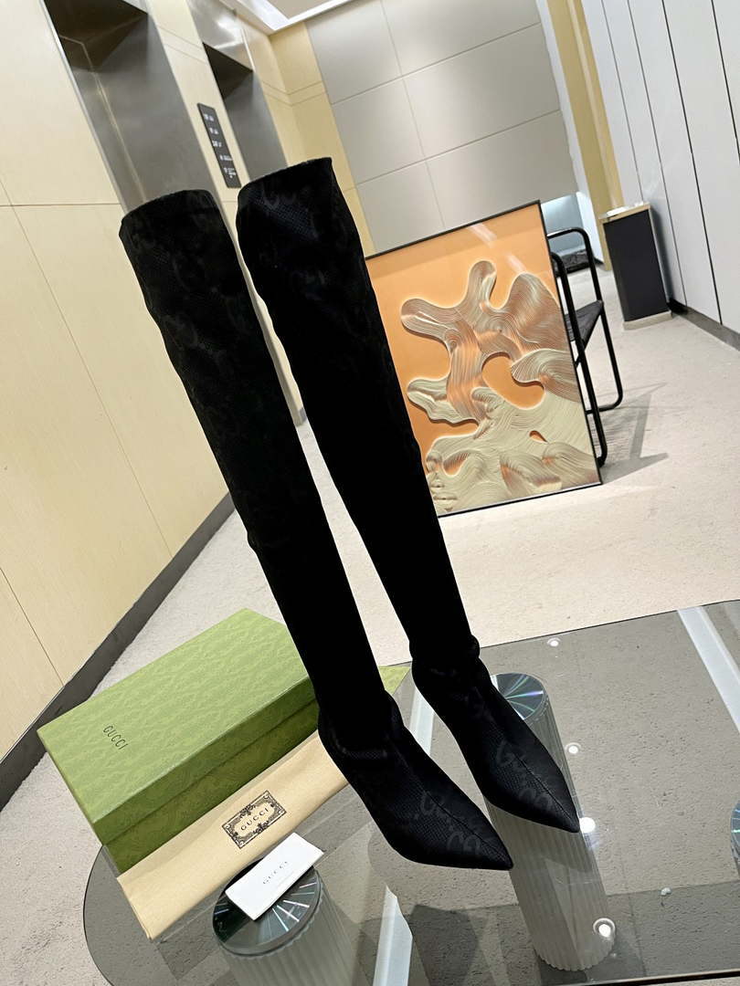 Gucci Women Shoes Style ?715584 AFE70 2341 Gucci women's knee-high boot 191530