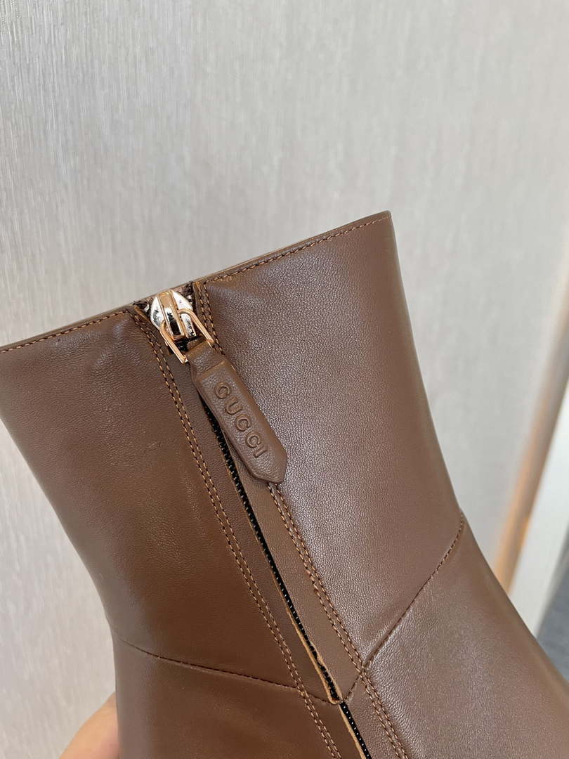 Gucci Women Shoes Style ?700022 C9D00 1000 Women's leather boot 193606