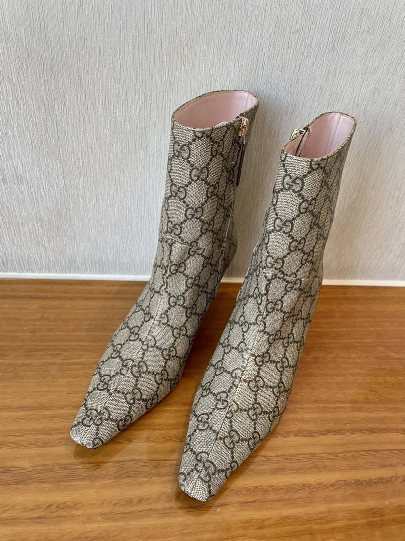 Gucci Women Shoes Style ?718378 FAAQP 1008 Women's GG knit ankle boots 193607