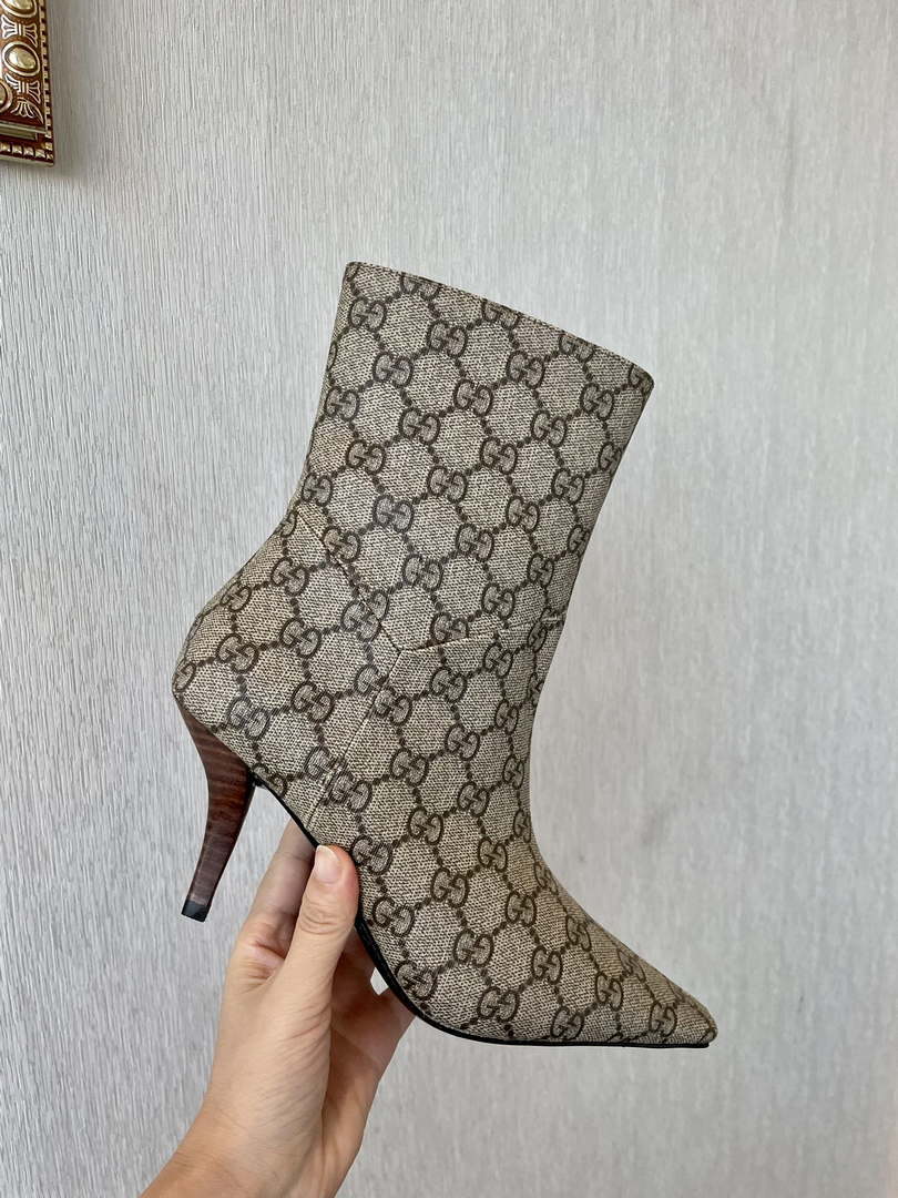 Gucci Women Shoes Style ?718378 FAAQP 1008 Women's GG knit ankle boots 193607