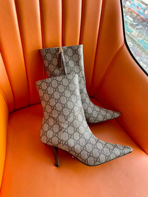 Gucci Women Shoes Style ?718378 FAAQP 1008 Women's GG knit ankle boots 193607 - 35 - View 8