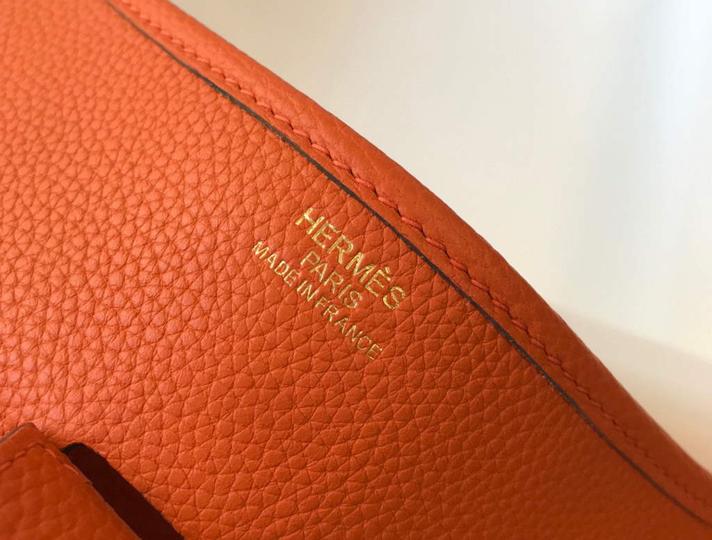 Hermes H083434 Evelyne III 29 bag Designer Hermes Shoulder Bag 203871 Orange