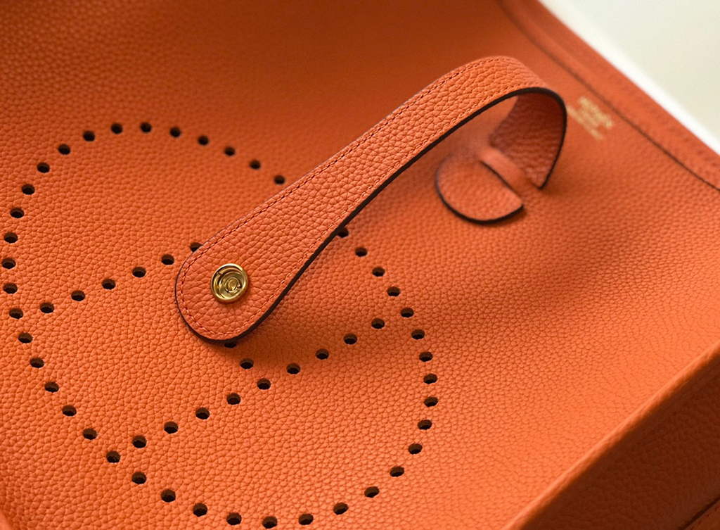 Hermes H083434 Evelyne III 29 bag Designer Hermes Shoulder Bag 203871 Orange