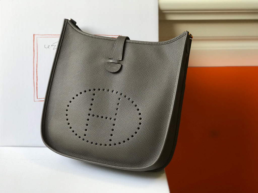 Hermes Evelyne III 29 bag Designer Hermes Shoulder Bag 203870 Dark Grey