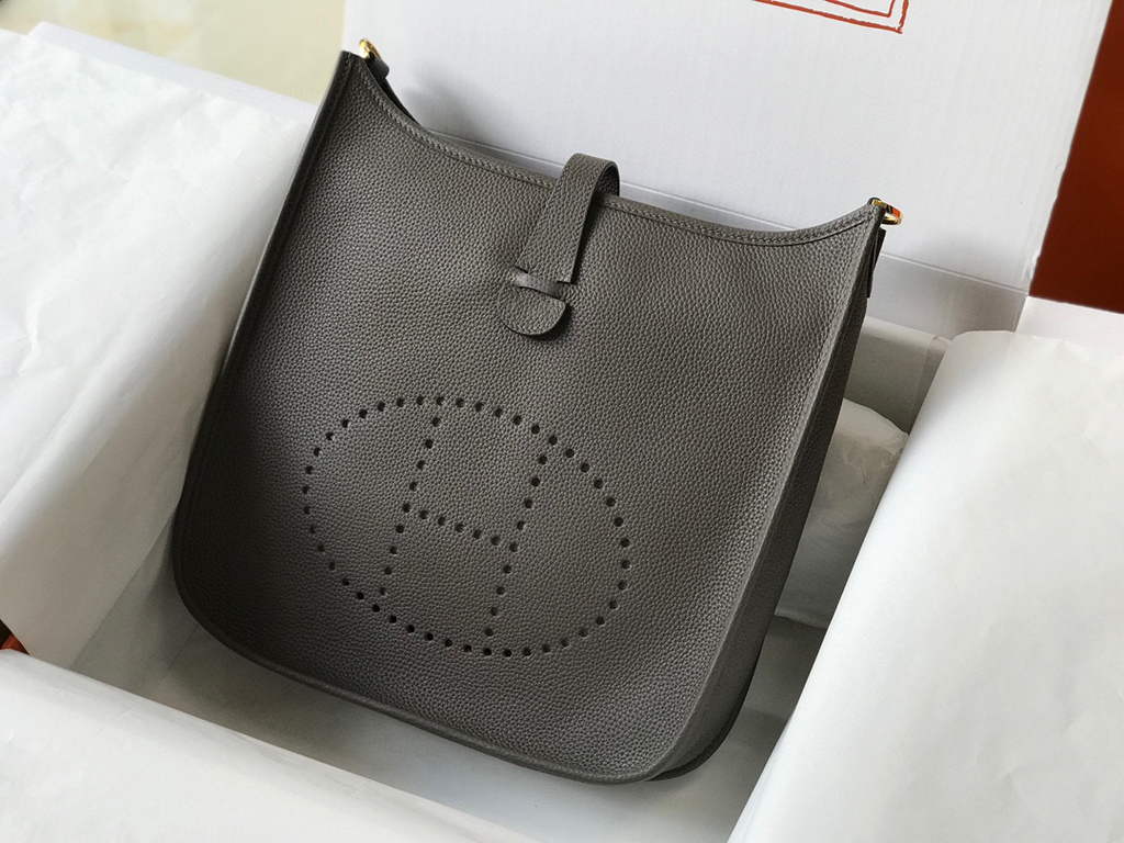 Hermes Evelyne III 29 bag Designer Hermes Shoulder Bag 203870 Dark Grey