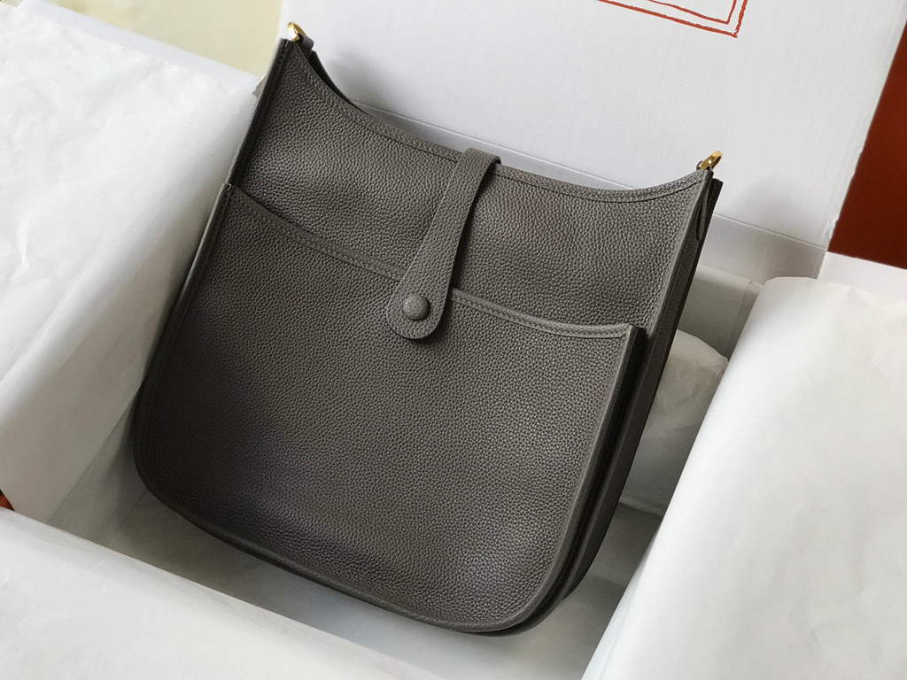 Hermes Evelyne III 29 bag Designer Hermes Shoulder Bag 203870 Dark Grey