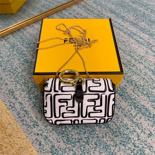 FENDI 6801 Monogram Casual Style Street Style Collaboration 2WAY Chain Bag - Default Title - View 2