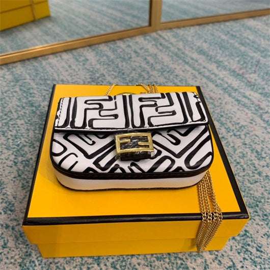 FENDI 6801 Monogram Casual Style Street Style Collaboration 2WAY Chain Bag - Default Title - View 7