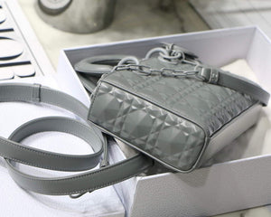 Dior M0540 Lady D-joy Bag Grey Cannage Calfskin - Default Title - View 5