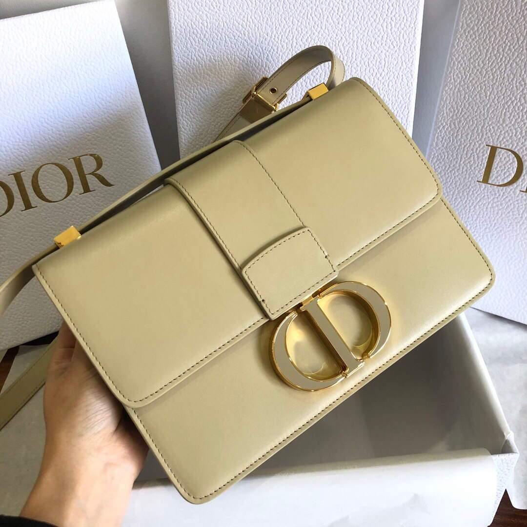 Dior M9204 Dior 30 Montaigne Box Bag Calfskin Apricot - Voguebags