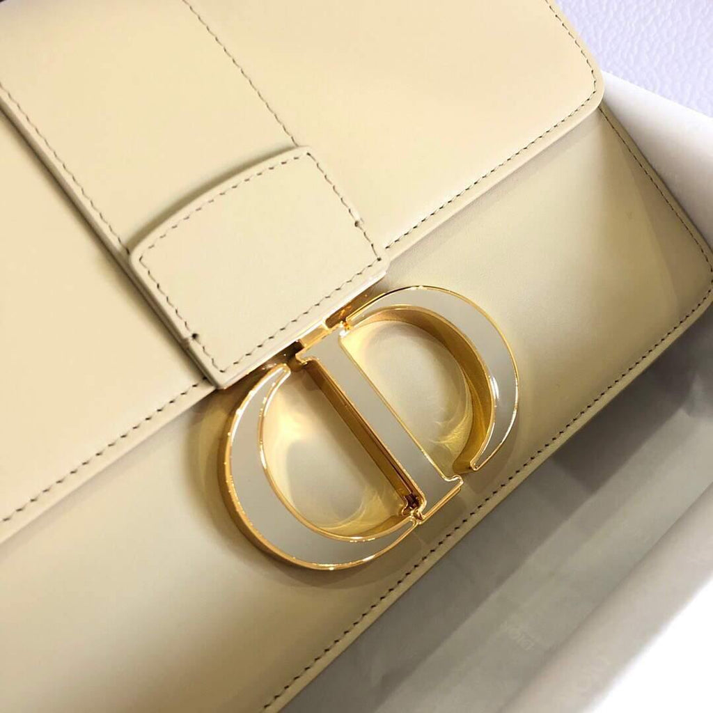 Dior M9204 Dior 30 Montaigne Box Bag Calfskin Apricot - Voguebags