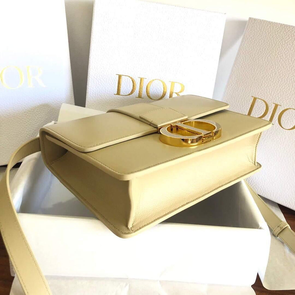 Dior M9204 Dior 30 Montaigne Box Bag Calfskin Apricot - Voguebags