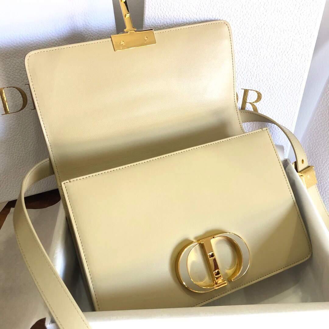 Dior M9204 Dior 30 Montaigne Box Bag Calfskin Apricot - Voguebags