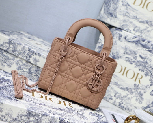 Dior M0505 Mini Dior Lady Bag Cannage lambskin Tan - Default Title - View 1