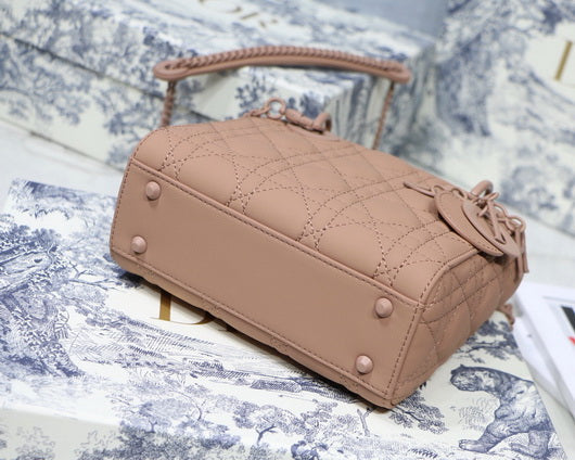 Dior M0505 Mini Dior Lady Bag Cannage lambskin Tan - Default Title - View 6