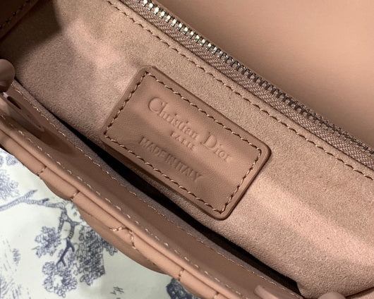 Dior M0505 Mini Dior Lady Bag Cannage lambskin Tan