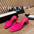 Chanel Women's Sandals Chanel Slippers Lambskin Heel 85mm C90174