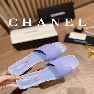 Chanel Women's Sandals Chanel Slippers Lambskin Heel 45mm C90176 - 35 - View 3