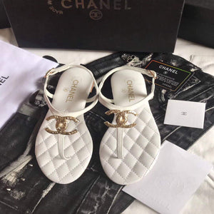 Chanel Women's Sandals Chanel Slippers Lambskin C90182 - 35 - View 2