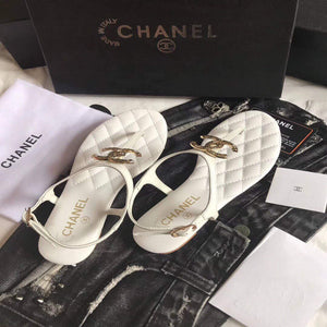 Chanel Women's Sandals Chanel Slippers Lambskin C90182 - 35 - View 4
