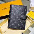 Louis Vuitton R20242 Medium Ring Agenda Cover Damier Graphite Canvas - Default Title - View 1