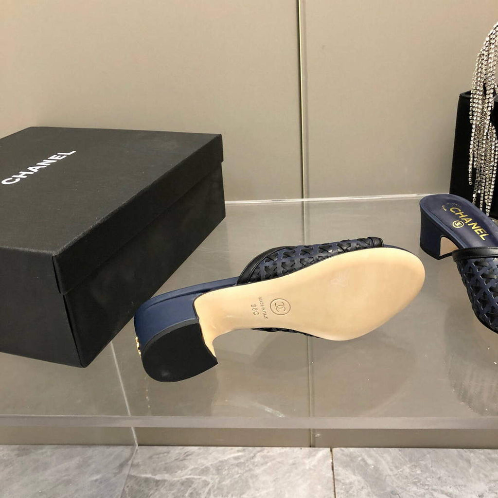 Chanel Women's Sandals Chanel Slippers Lambskin C90185