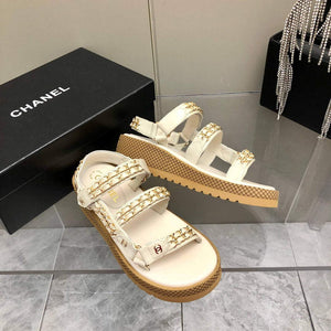 Chanel Women's Sandals Chanel Slippers Lambskin C90186 - 35 - View 7