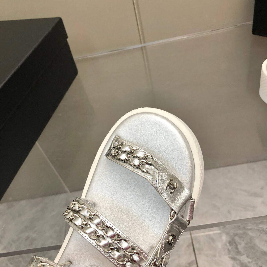 Chanel Women's Sandals Chanel Slippers Lambskin C90188